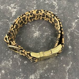 Brown leopard collar